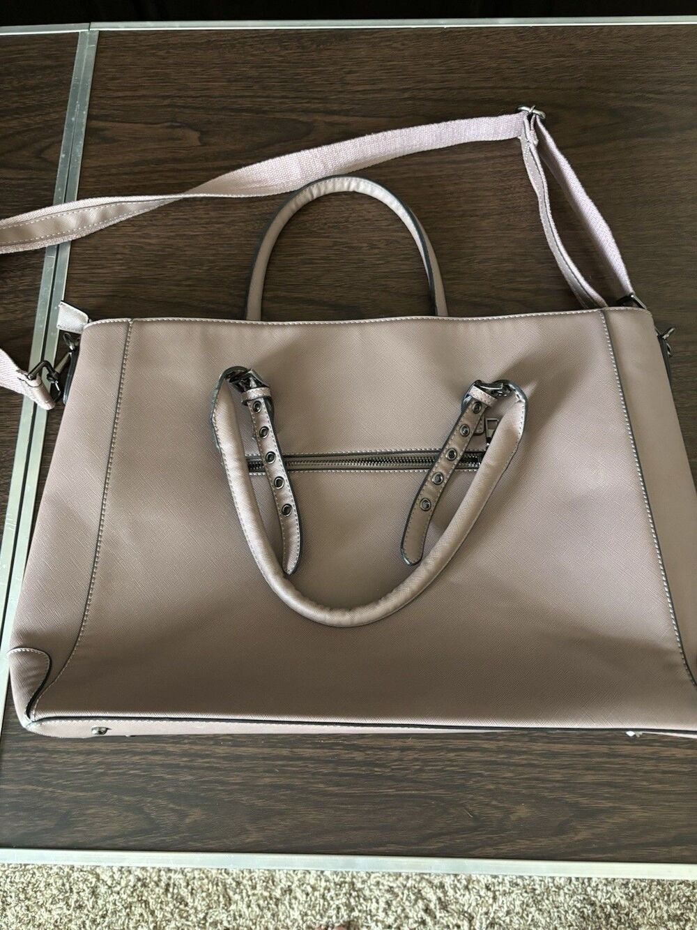 Ease Gave Saffiano Laptop Tote Bag